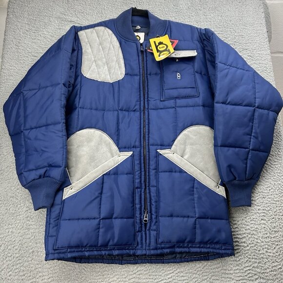 BOB ALLEN Shooting Coat Jacket Leather Trap Skeet Shooting Nylon Cold Weather - Picture 1 of 9